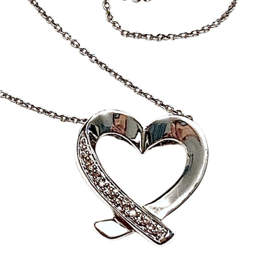 Sterling Silver Heart Necklace 925